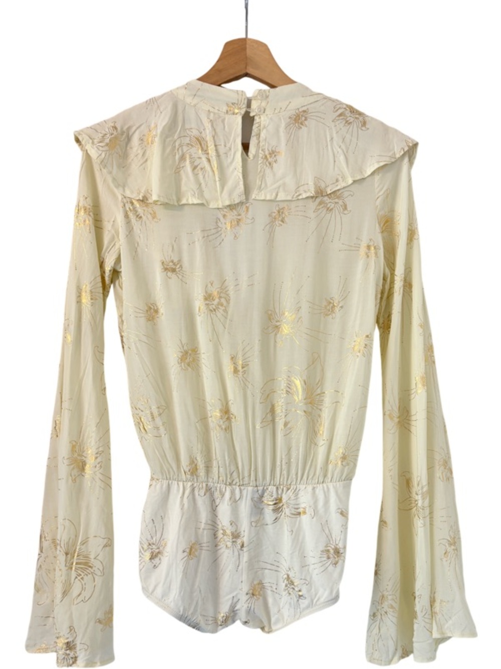 Novella Royale Jones Bodysuit in Gold Lily Size S - Picture 8 of 11